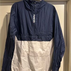 Nike SB Blue and White Hooded Jacket